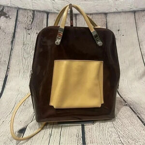 Beijo London Paris New York Women’s Bag Backpack Patent Leather